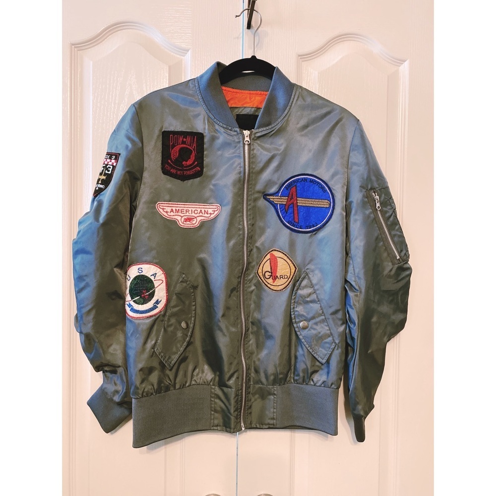American Stitch Bomber Jacket woman’s gray size M